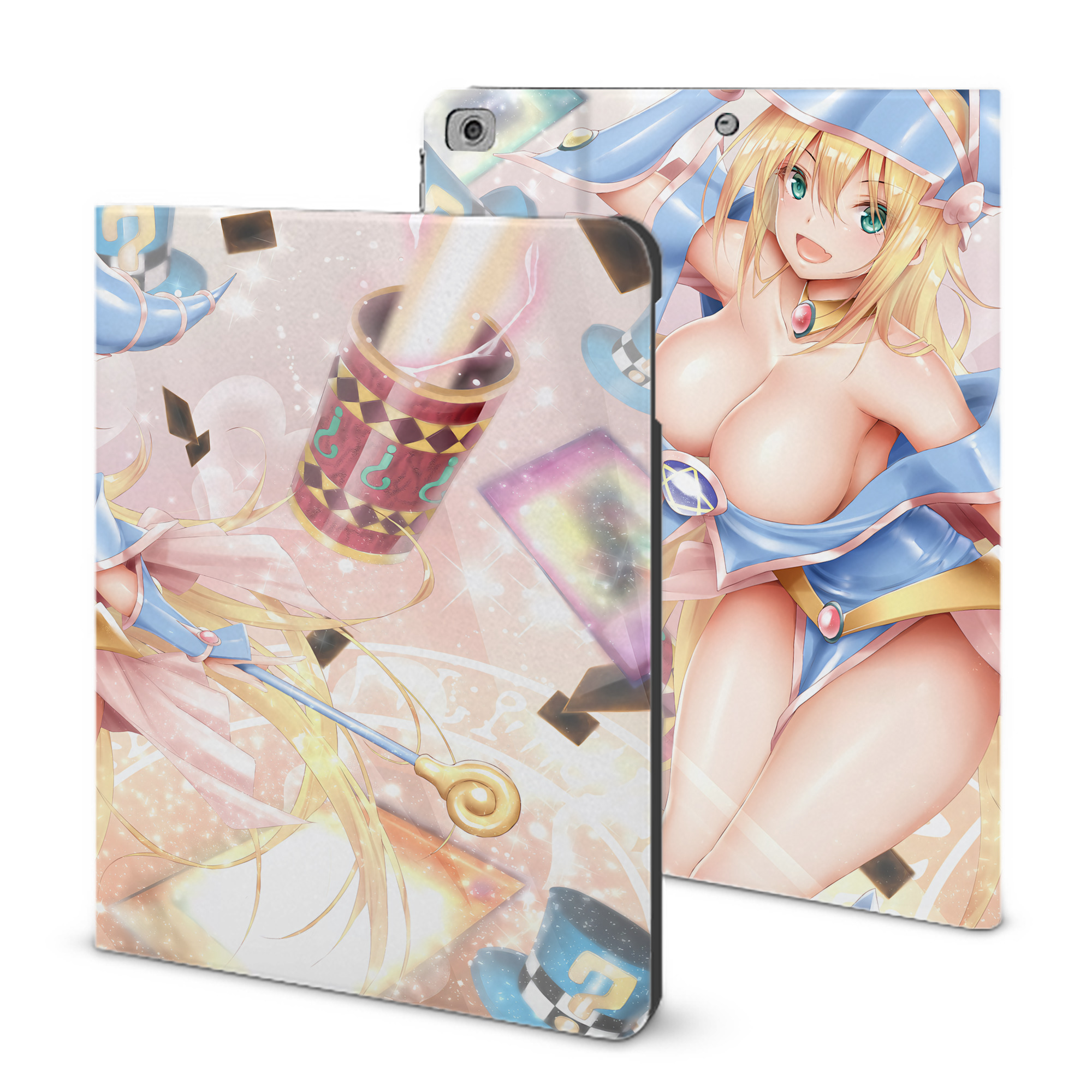 （画像用） 遊☆戯☆王 Yu-Gi-Oh! IPad ケース ブック型 PUレザー TPU 耐衝撃 軽量 薄型 ペン収納なし 全面保護 IPad 各モデル対応